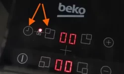 Detalle de los botones para desbloquear una vitro beko